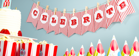 DIY Birthday Series- Postcard Bunting