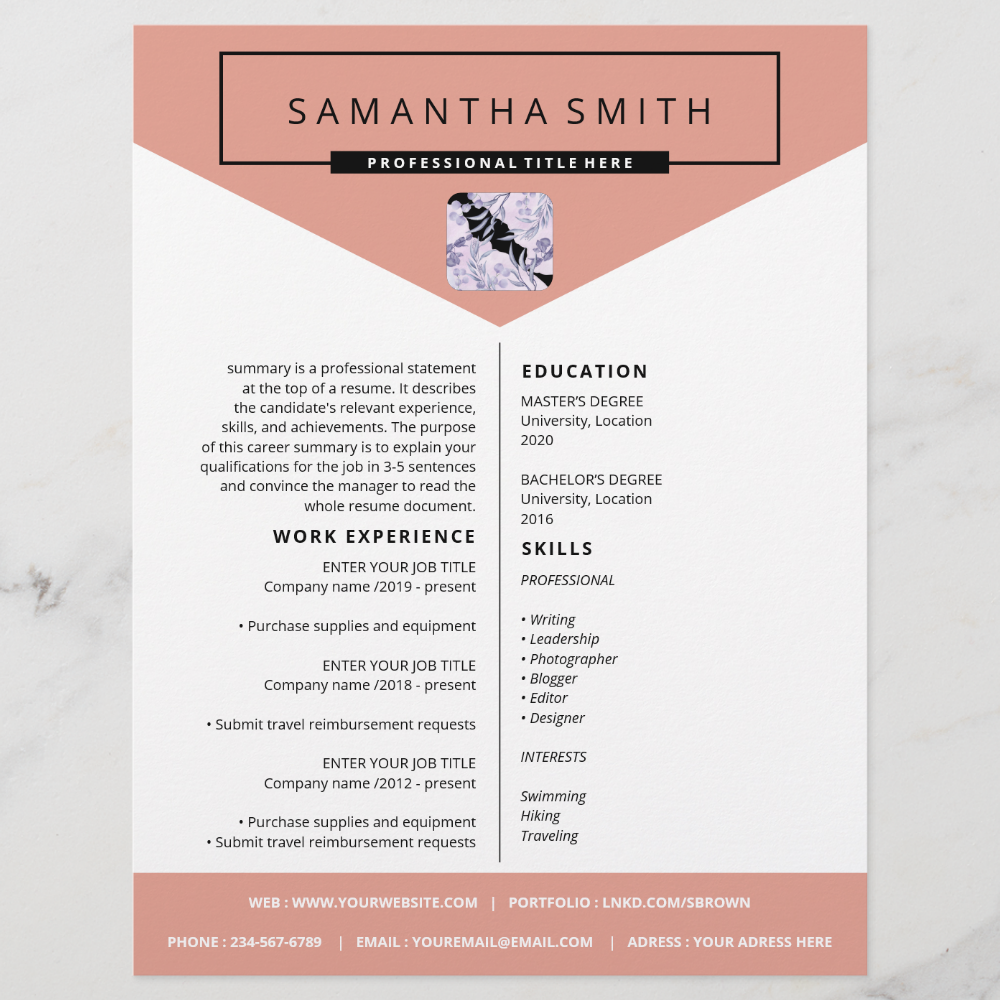 Cover Letter Resume Professional CV