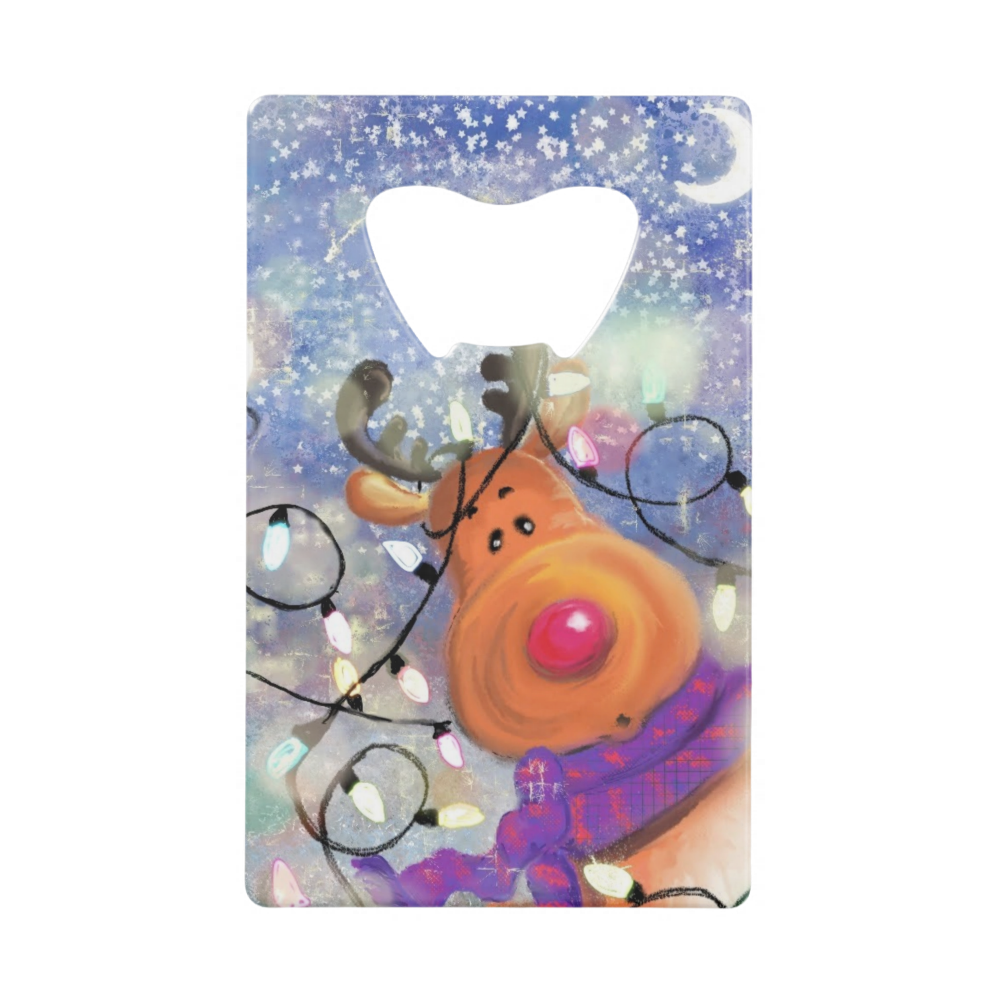 Christmas Bottle Opener Happy Reindeer