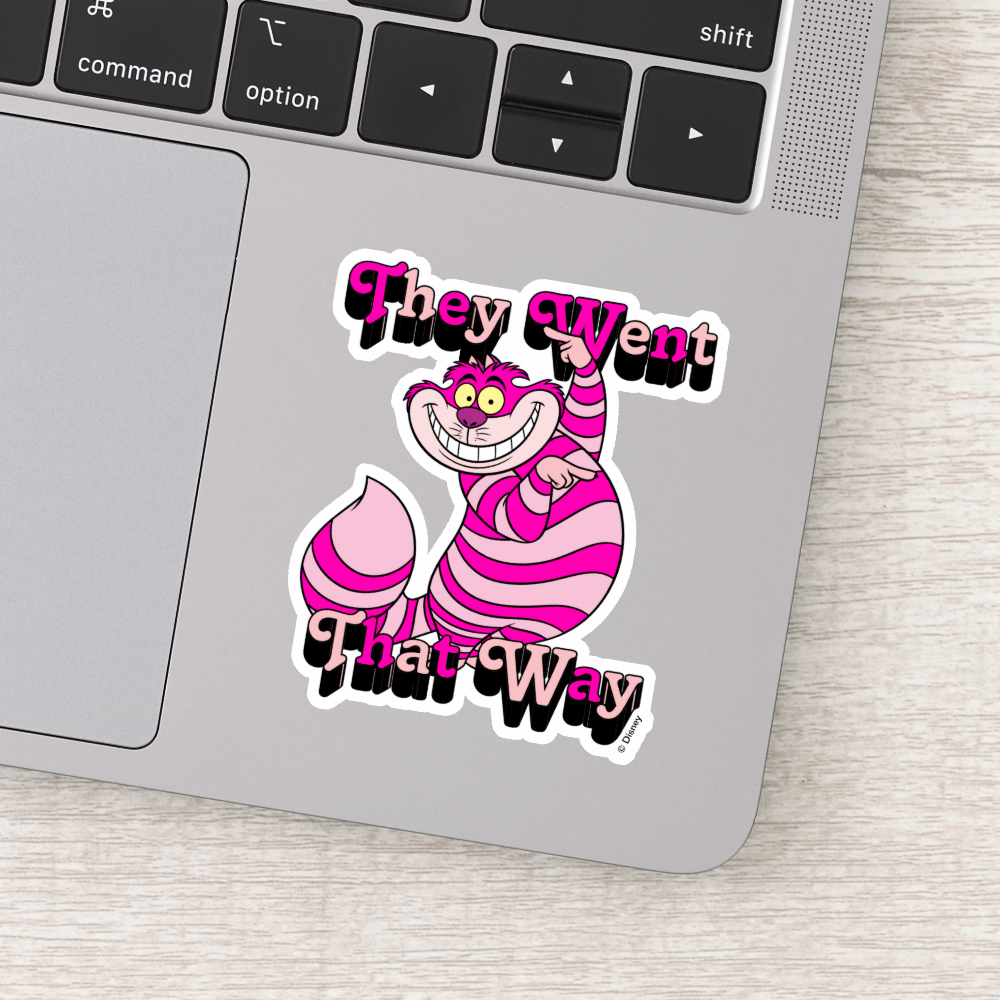 Alice In Wonderland | They Went That Way Sticker