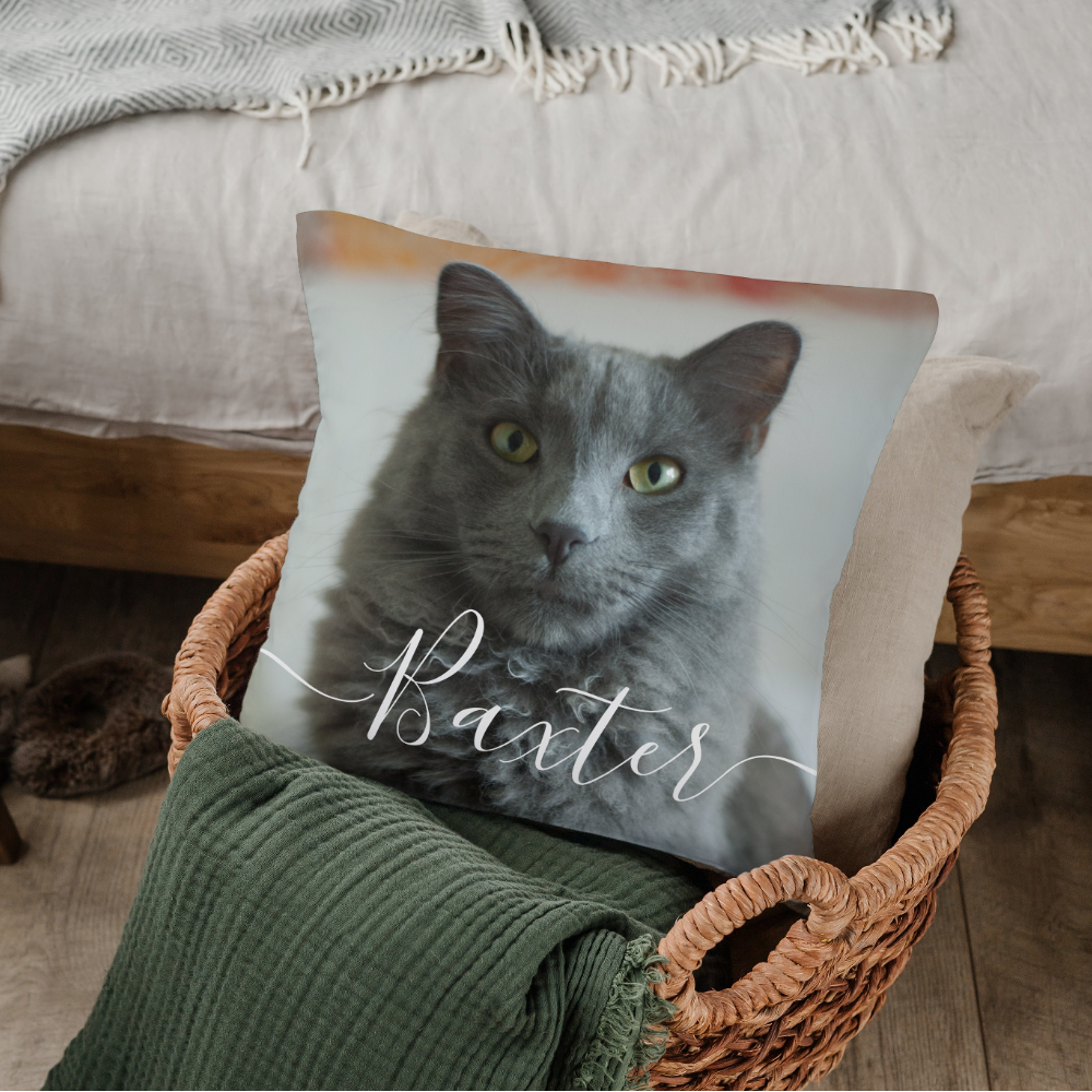Pet Photo Throw Pillow