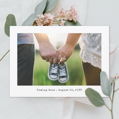 Simple Photo Pregnancy Announcement