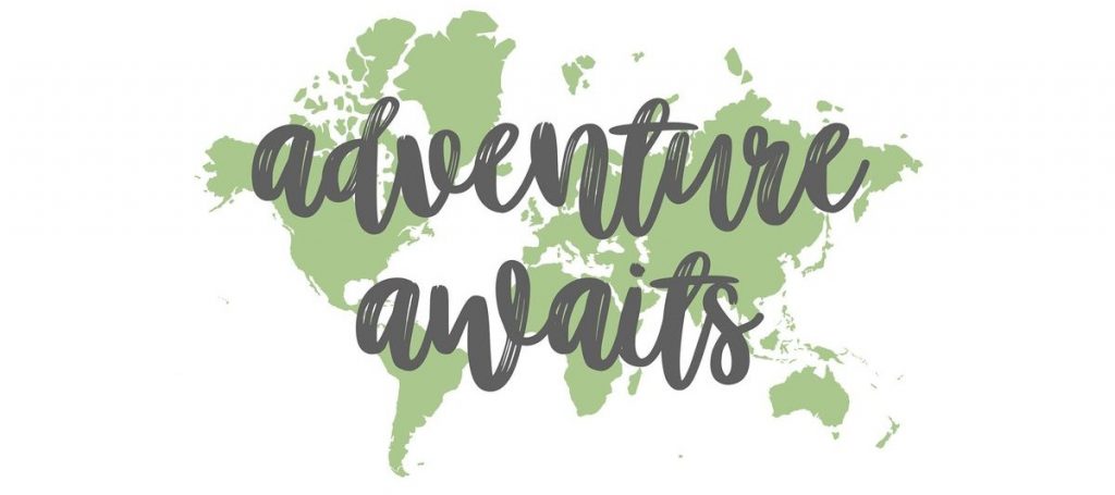 Calligraphy overlaid on a light green world map.