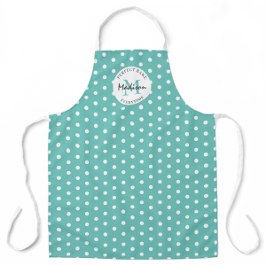 Personalized Cooking Vintage Teal Apron