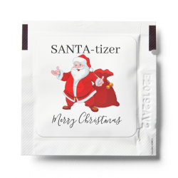 $1.26 per packet Santa Claus Christmas Hand Sanitizer Packet